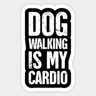 Funny Dog Walking Gift For Dog Walker Sticker